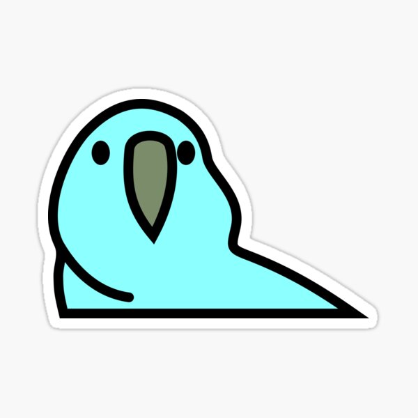 Item preview, PartyParrot - Light Blue designed and sold by Korben-Dallas.