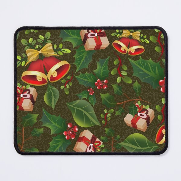Item preview, Christmas things dark green background - pattern designed and sold by Paolards.