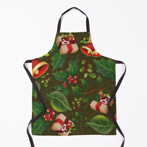 Item preview, Christmas things dark green background - pattern designed and sold by Paolards.
