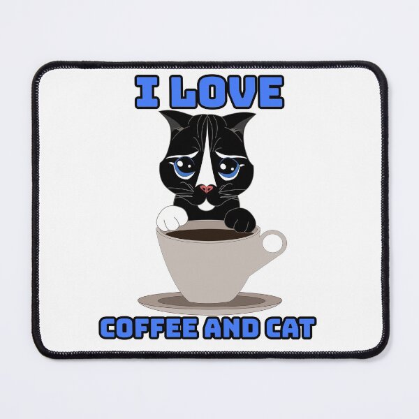 Item preview, i love coffee and cat designed and sold by qofebean.