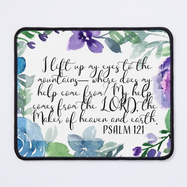 Item preview, Psalm 121 | I lift my eyes to the mountains | Scripture Art designed and sold by Harpley Design Studio.