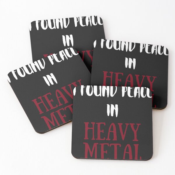 Item preview, I Found Peace in HEAVY METAL designed and sold by MetalRockProg.