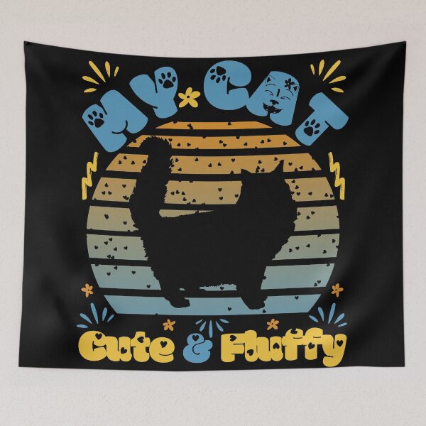 Item preview, My Cat Is Cute & Fluffy designed and sold by Desigffee.