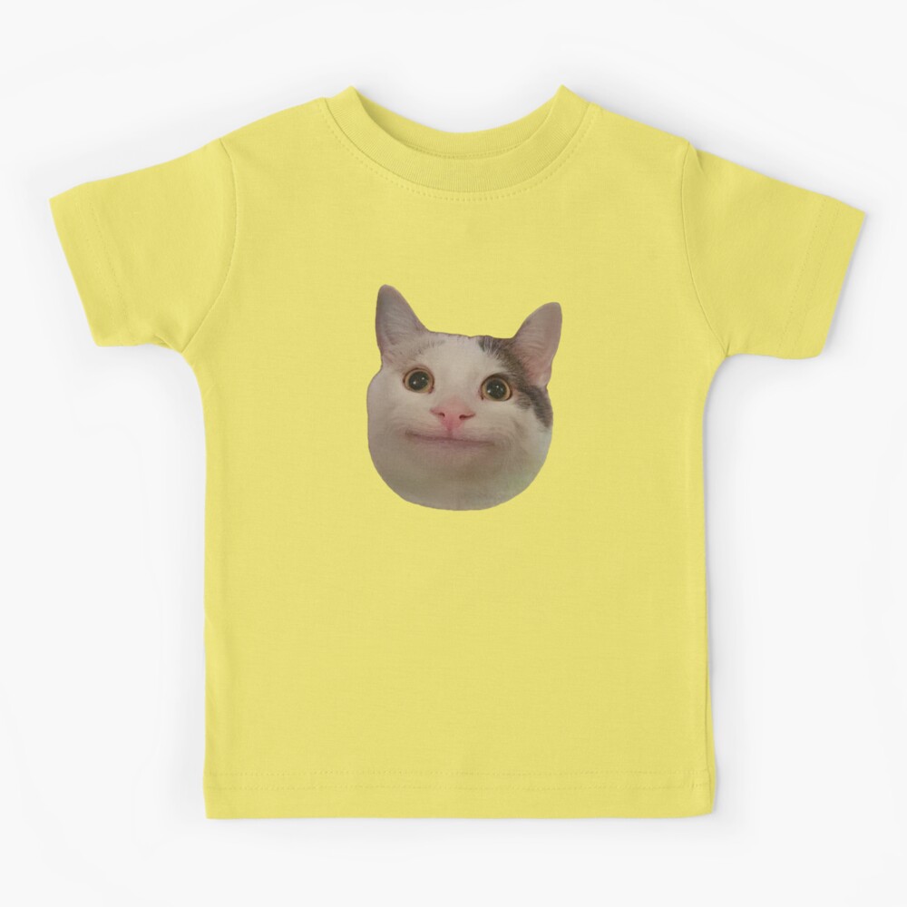 Beluga Cat Meme Face Smiling Kids T-Shirt for Sale by fomodesigns