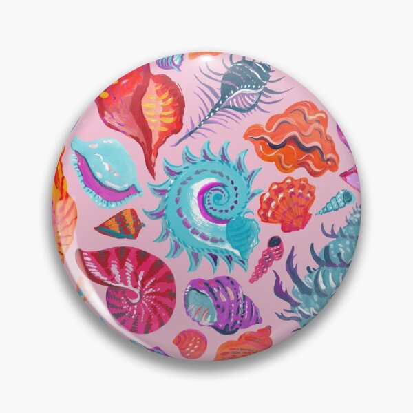 Item preview, Bright seashells on pink designed and sold by Irina Ivanova.