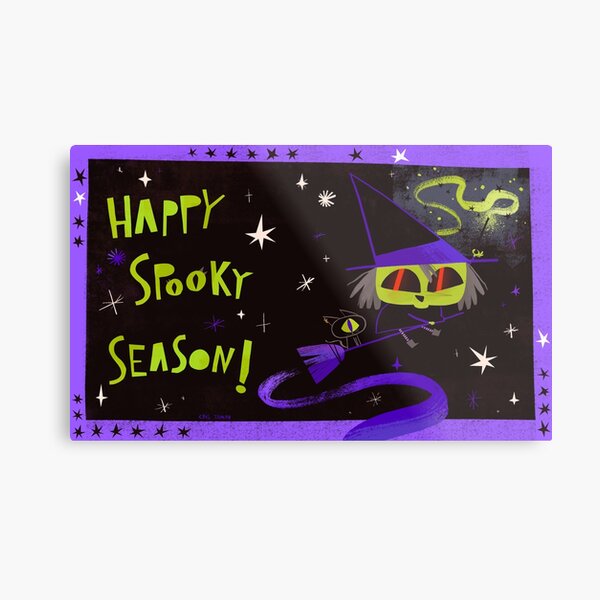 Spooky Season witch Metal Print