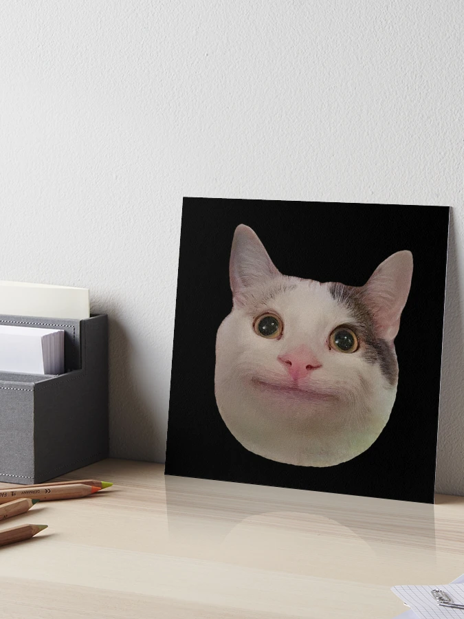 beluga cat meme | Art Board Print