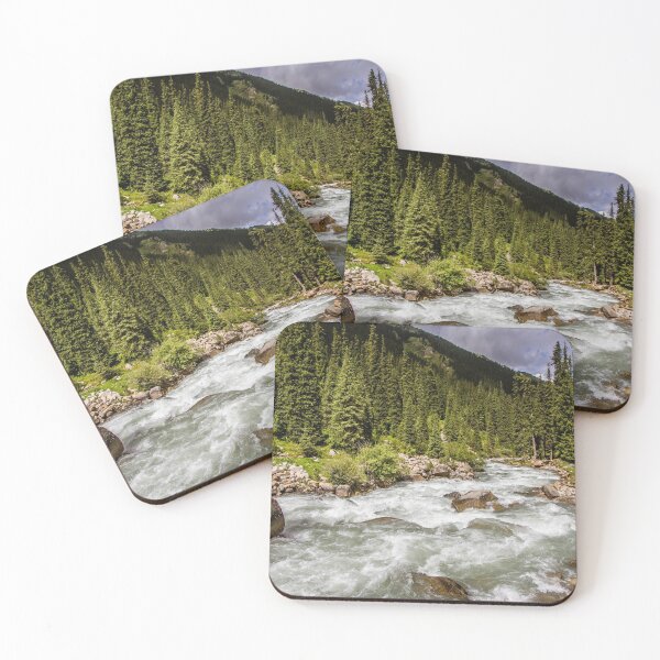 Item preview, Alpine Riverview - Kyrgyzstan, Central Asia designed and sold by TravelShots.