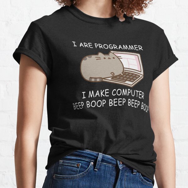 pusheen programmer shirt