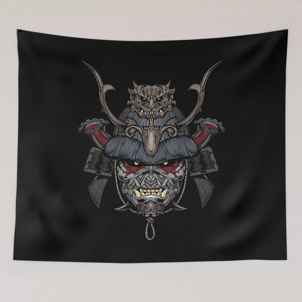 Item preview, Scary Japanese Samurai Helmet designed and sold by hockeng.