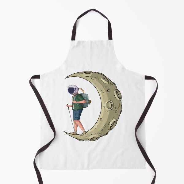 Item preview, Traveler wearing an astronaut helmet standing on the moon designed and sold by kanvasdesign.