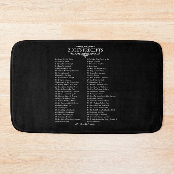 Item preview, The 57 Precepts Of Zote designed and sold by Henry Allen.
