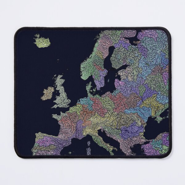 Item preview, Rivers in Europe designed and sold by Data-Driven Map Designs.