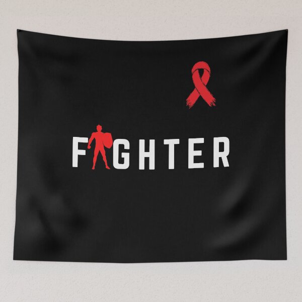 Item preview, world aids day fighter designed and sold by CatDogBFF.