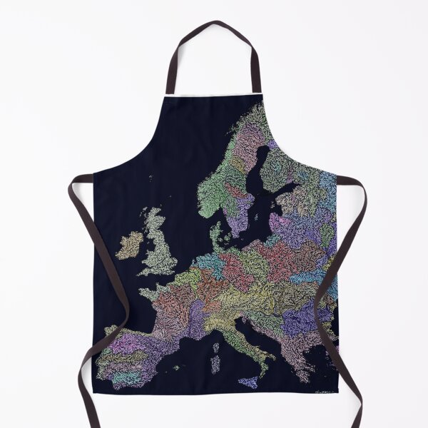 Item preview, Rivers in Europe designed and sold by Data-Driven Map Designs.