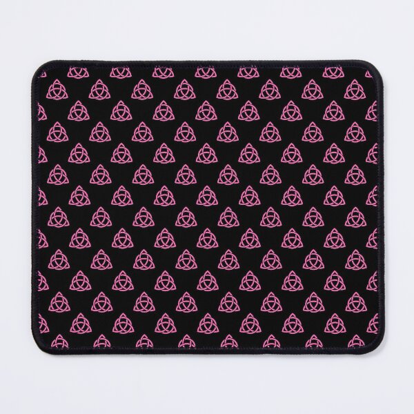 Item preview, Celtic Tribal Knot Repeating Pattern (Pink, Black Background) designed and sold by Pendy777.