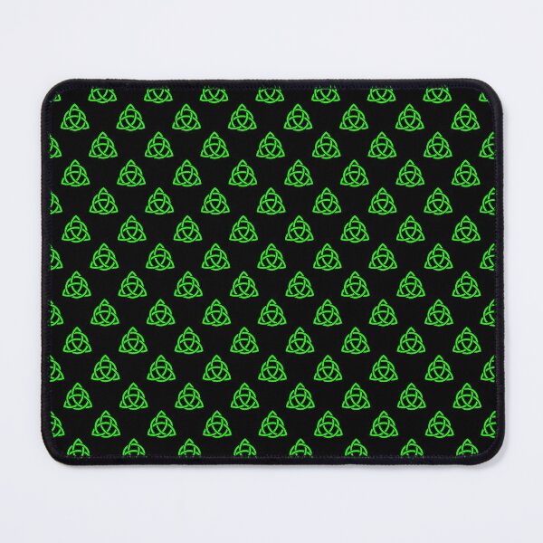 Item preview, Celtic Tribal Knot Repeating Pattern (Green, Black Background) designed and sold by Pendy777.