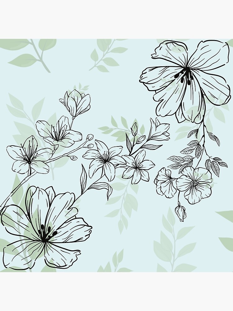 Vintage flowers Sticker for Sale by izaay