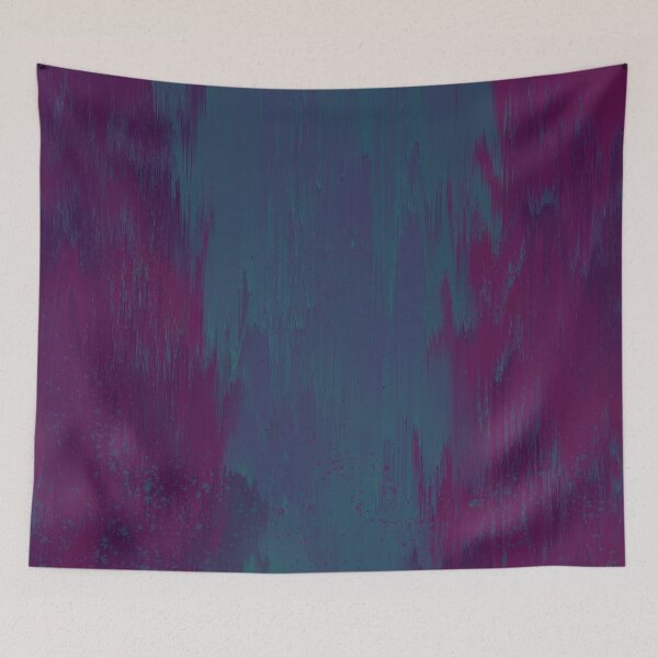 Item preview, Glitch Abstract Art Pattern in Jewel Tones of Purple, Red, Pink and Blue designed and sold by kasamor.