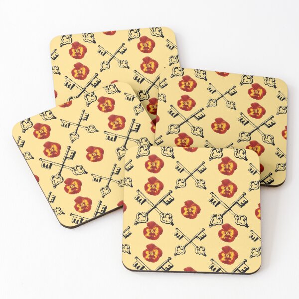 Item preview, Viola and keys pattern on yellow designed and sold by Tanya Mihe.
