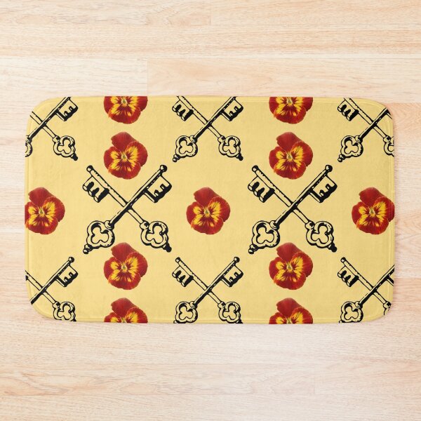 Item preview, Viola and keys pattern on yellow designed and sold by Tanya Mihe.
