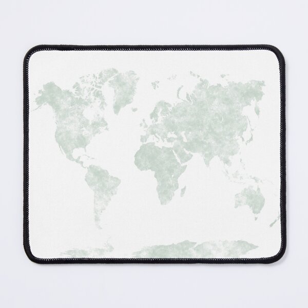 Item preview, world map in soft pastel colors designed and sold by paulrommer.