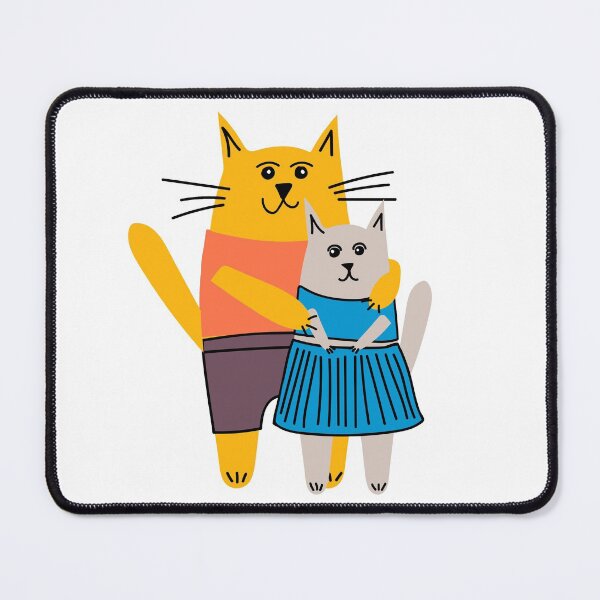 Item preview, Male and female cats walking around designed and sold by leffka.