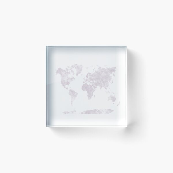Item preview, world map in soft pastel colors designed and sold by paulrommer.
