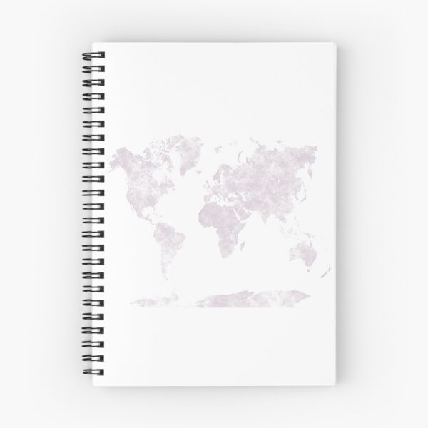 Item preview, world map in soft pastel colors designed and sold by paulrommer.