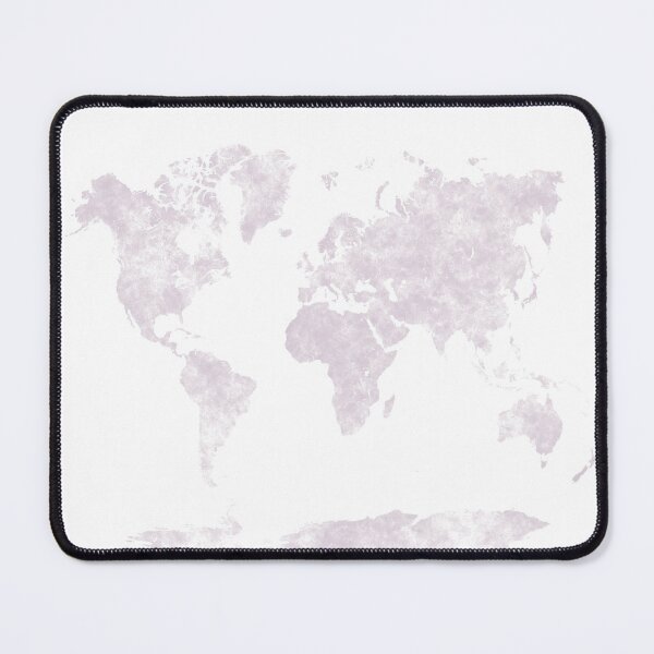 Item preview, world map in soft pastel colors designed and sold by paulrommer.
