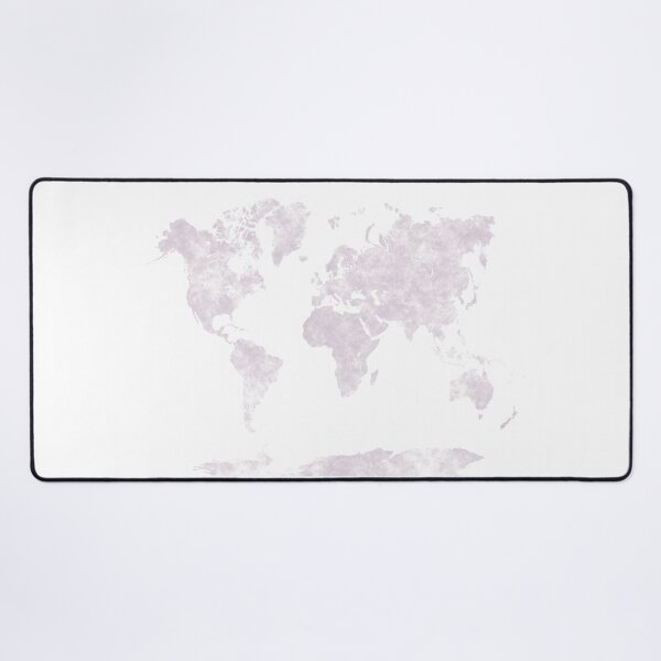 Item preview, world map in soft pastel colors designed and sold by paulrommer.