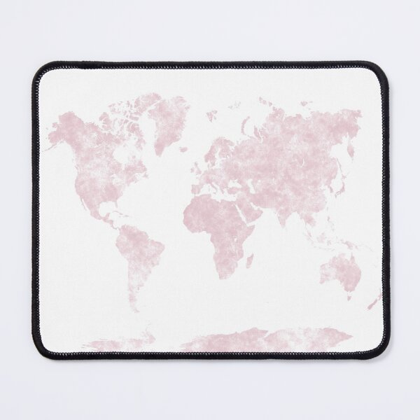 Item preview, world map in soft pastel colors designed and sold by paulrommer.