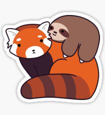 Little Sloth and Red Panda Sticker