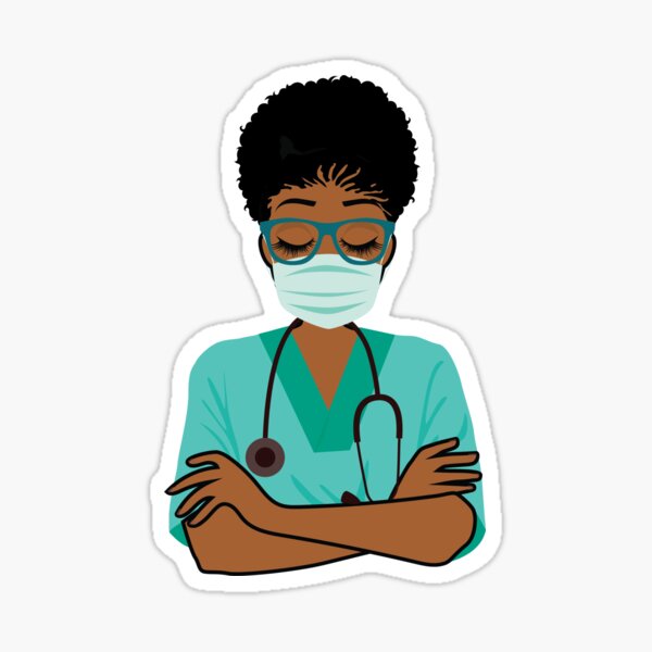 Black Nurse Stickers – The Trini Gee