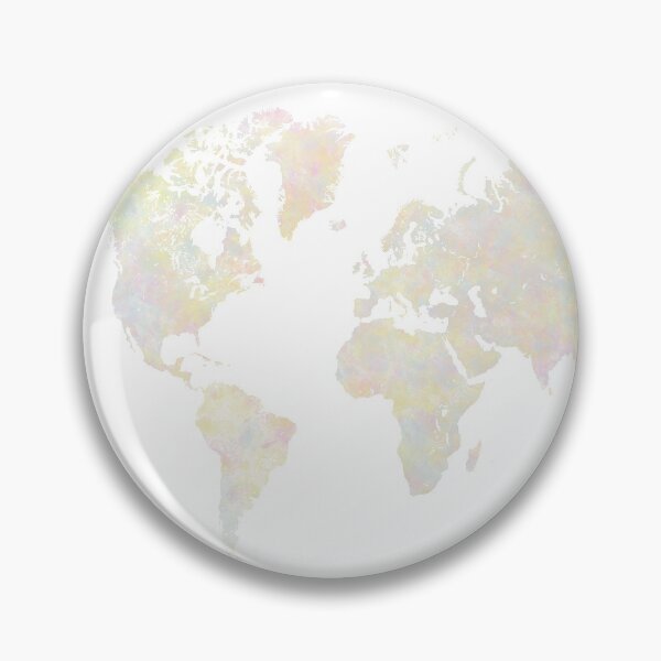 Item preview, world map in soft pastel colors designed and sold by paulrommer.