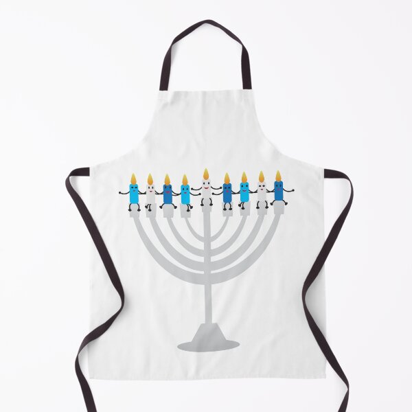 Item preview, Funny Hanukkah illustration, Cute candles characters sitting on Hanukkah menorah designed and sold by sigdesign.