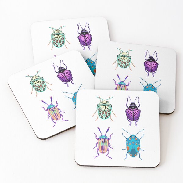 Item preview, Colorful beetles designed and sold by JessieTitley.