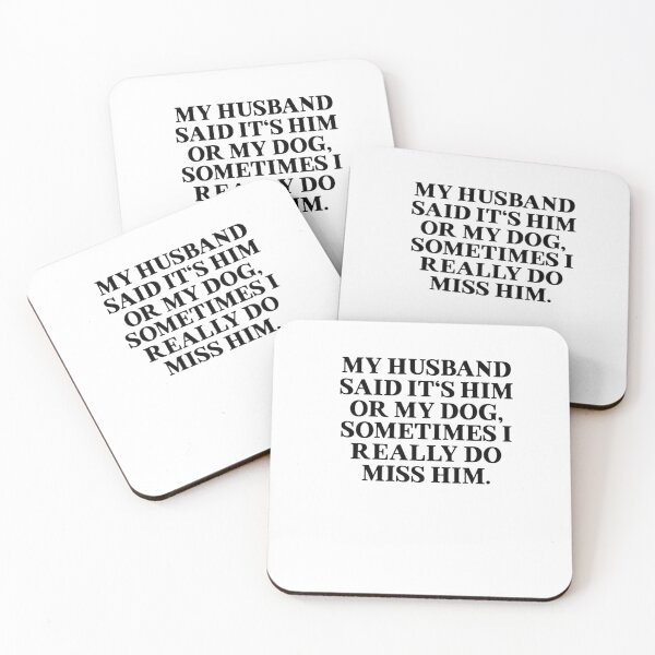 Item preview, Mens Funny My Husband Or My Dog Women Funny Dog Quotes Gifts For Birthday designed and sold by Drnovakutch.