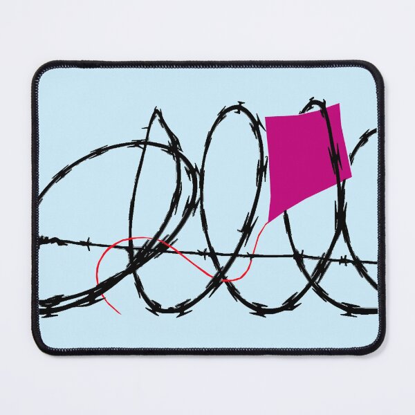 Item preview, Pink kite behind bars designed and sold by MaiSeries.