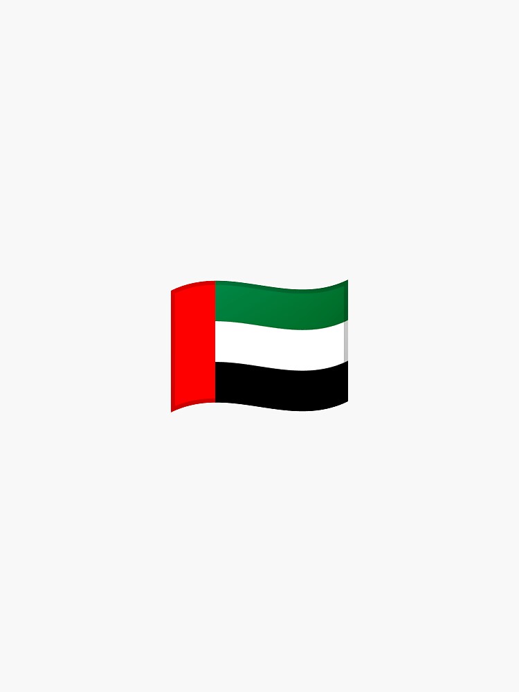 "Emoji flag United Arab Emirates" Sticker for Sale by Stickypegatinas