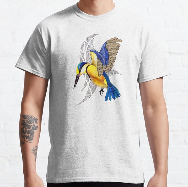 Sacred Kingfisher in flight Classic T-Shirt