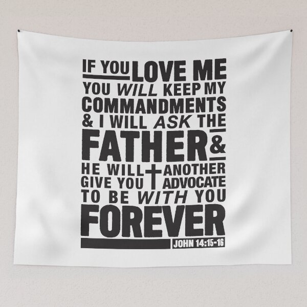 Item preview, John 14:15-16 designed and sold by plushism.