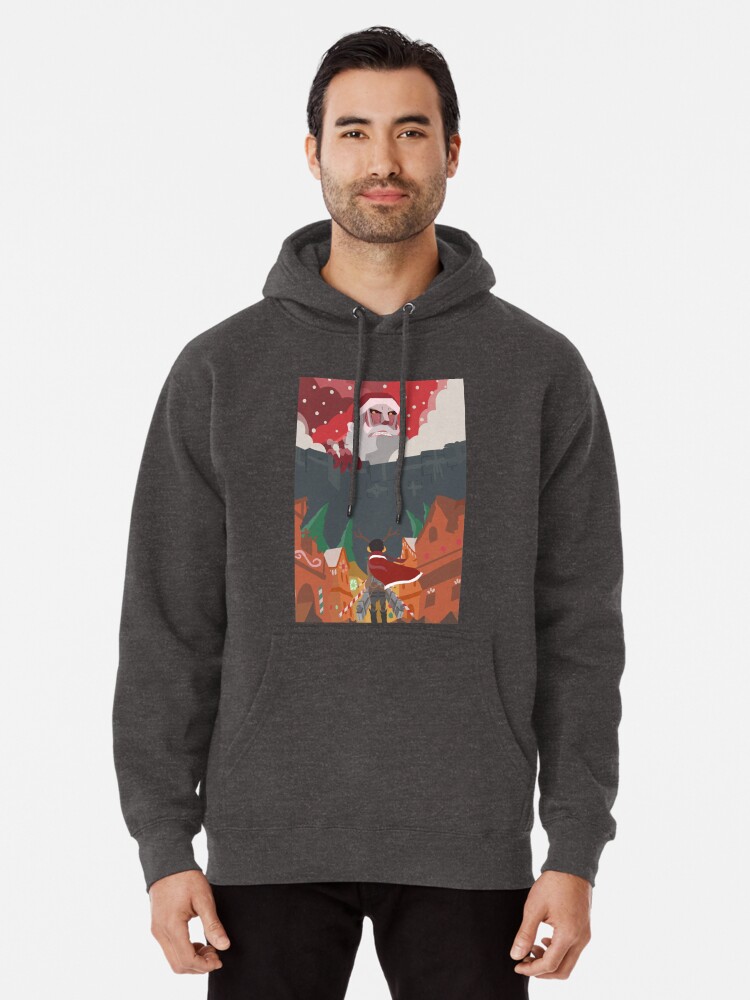 attack on titan pullover hoodie