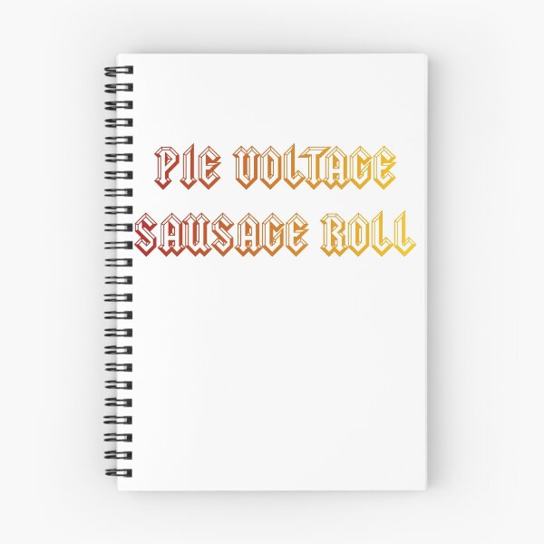Item preview, AC/DC PIE VOLTAGE SAUSAGE ROLL - design for dark items designed and sold by chateauteabag.