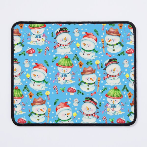 Item preview, Happy snowmans - blue designed and sold by janeferwong.
