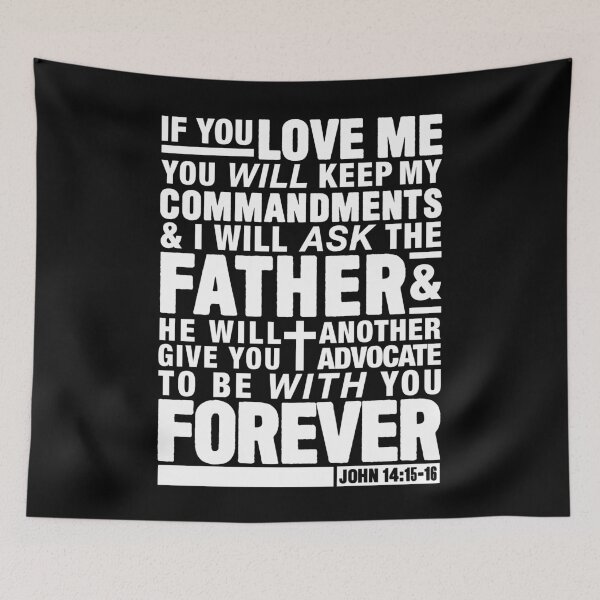 Item preview, John 14:15-16 designed and sold by plushism.