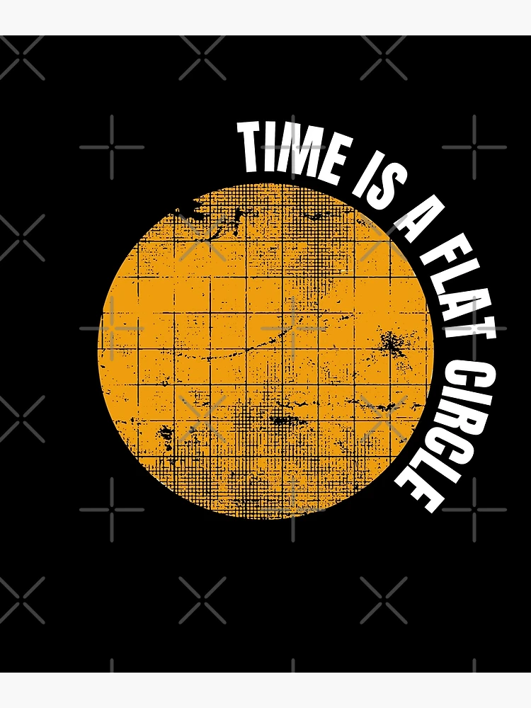 Friedrich Nietzsche Time Is a Falt Cirkle Art Print for Sale by