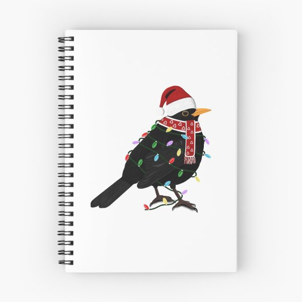 Item preview, Blackbird Christmas Bird Birdlover Birdwatcher Biologist Ornithologist Garden Birds designed and sold by jz-birds.