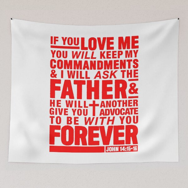 Item preview, John 14:15-16 designed and sold by plushism.
