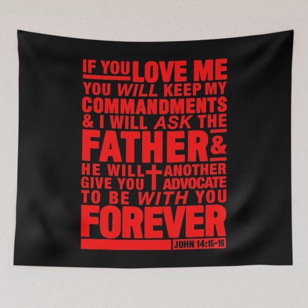 Item preview, John 14:15-16 designed and sold by plushism.